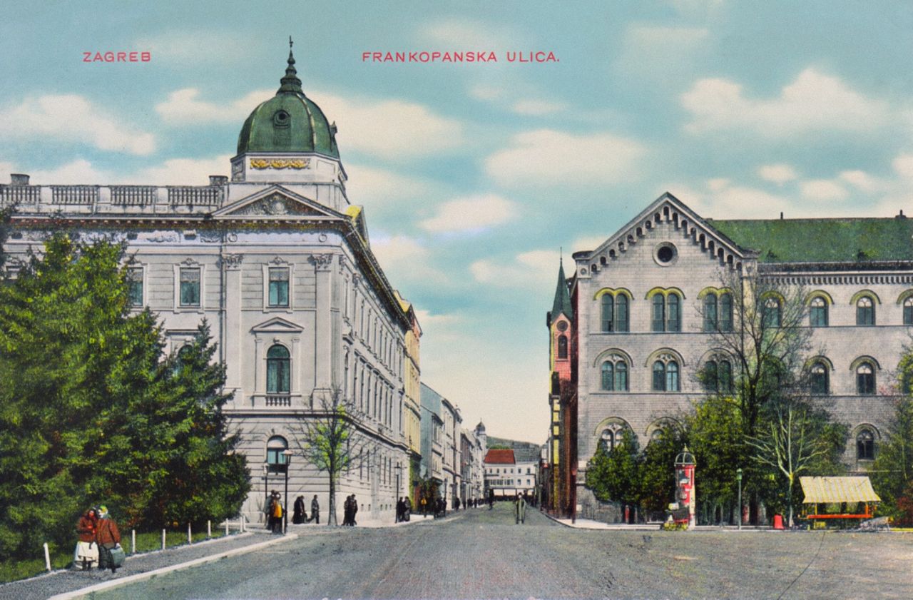 Frankopanska ulica, oko 1910. godine